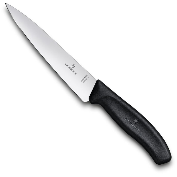 Swiss Army Brands 6.8003.15Us1 Kitchen Swiss Classic Chef'S 6In Straight Blade, 10.5In Width At Handle Black Packaged VIC-6.8003.15-X2 - main